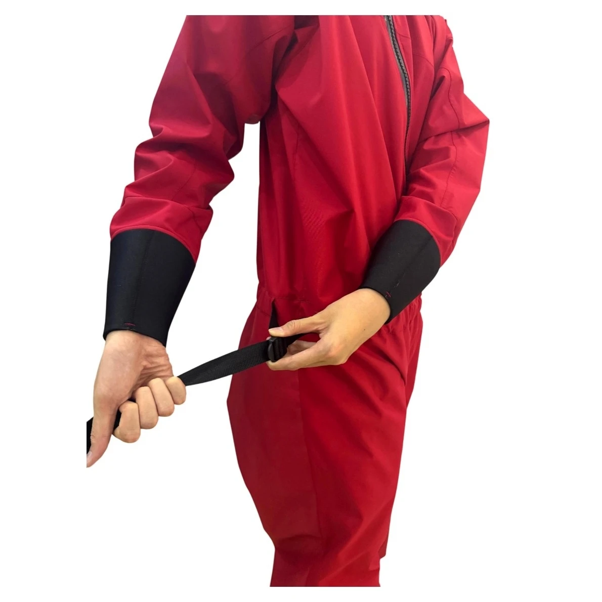 Dry Rescue Suit cuff adjustable waist belt Dry Rescue Suit cuff adjustable waist belt